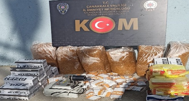 Çanakkale’de kaçak sigara operasyonu