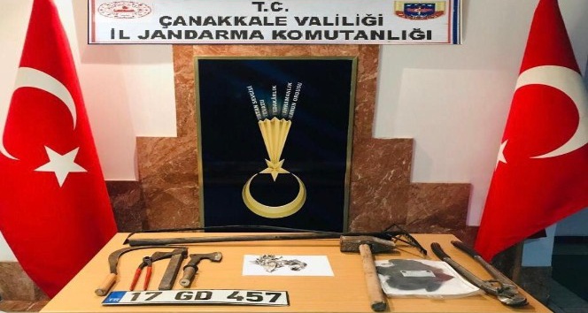 Çanakkale’de kablo hırsızı yakalandı