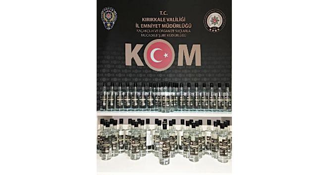Kırıkkale’de 56 litre sahte etil alkol ele geçirildi