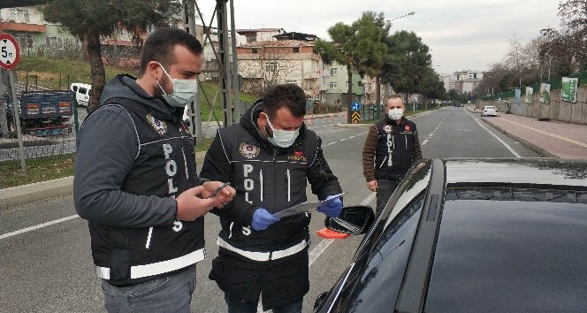 Samsun’da sokağa çıkma kısıtlamasıyla ilgili uygulama düzenlendi