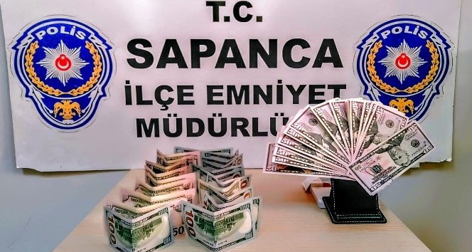 Sakarya’da sahte dolar bozduran şüpheli gözaltına alındı