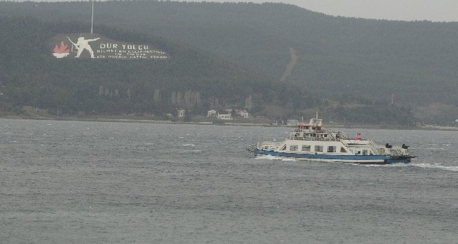 Çanakkale’de ada seferlerine fırtına engeli