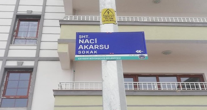 Tomarzalı Şehit Polis Naci Akarsu’nun adı sokağa verildi