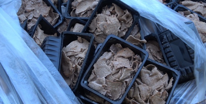 Ülkeyi ayağa kaldıran 100 kilo döner imha edildi