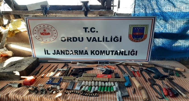 Ordu’da kaçak silah atölyesine baskın