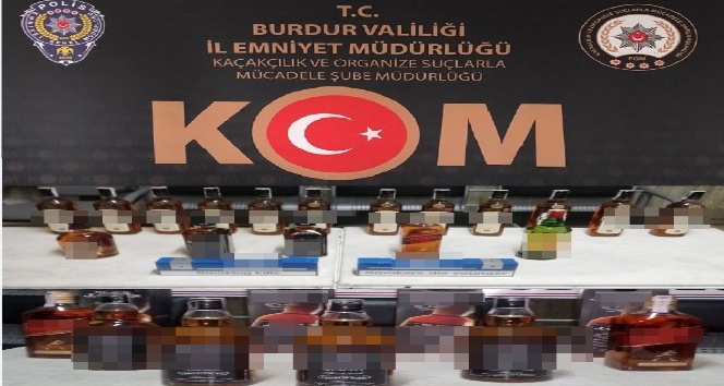 Burdur’da kaçak sigara ve içki operasyonu