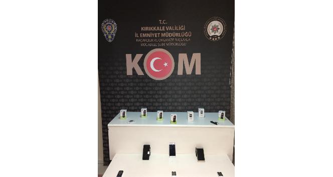 Kırıkkale’de gümrük kaçağı cep telefonları ele geçirildi