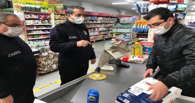 Zabıtadan etiket denetimi