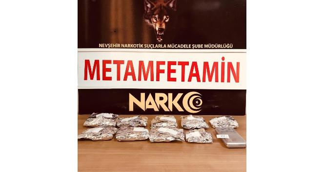 Nevşehir’de 481,87 gram metamfetamin ele geçirildi
