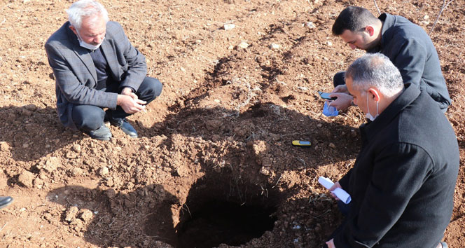 Şanlıurfa’da depremler sonrası oluşan obruk korkuttu