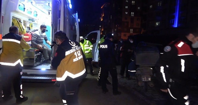 Pizza yetiştirmeye çalışırken kaza yaptı