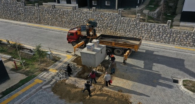 Erbaa’da yeraltı çöp konteynerleri yaygınlaşıyor