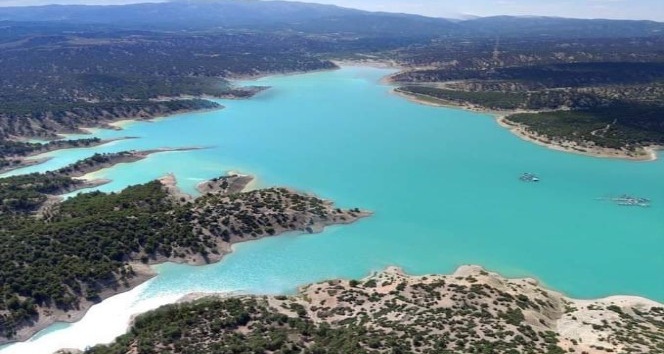 Korkuteli Barajı, dün itibariyle 9 milyon metreküp su kapasitesine ulaştı.
