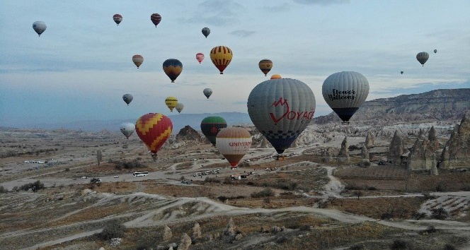 Kapadokya Bölgesini Ocak ayında 42 bin 560 turist ziyaret etti