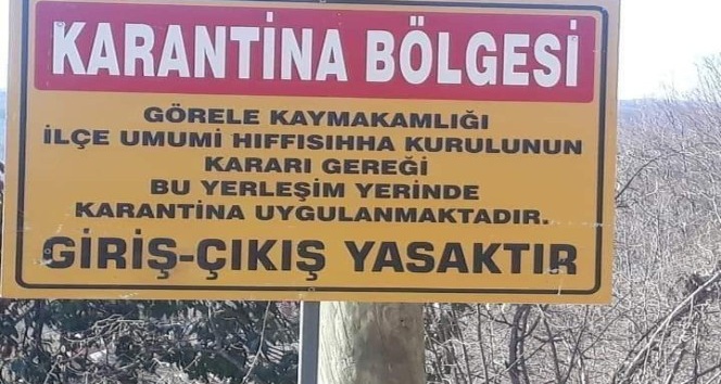 Görele ilçesinde bir köy karantinaya alındı