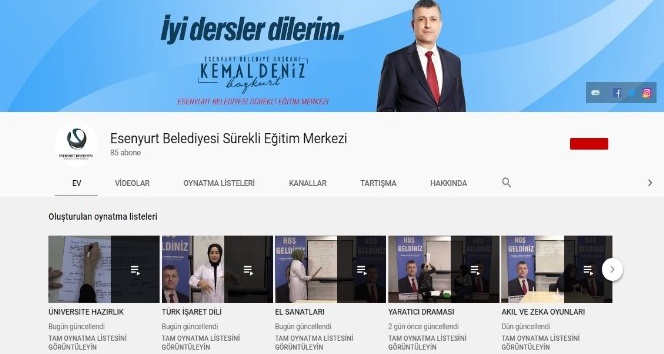 Esenyurt Belediyesi’nden online eğitim desteği