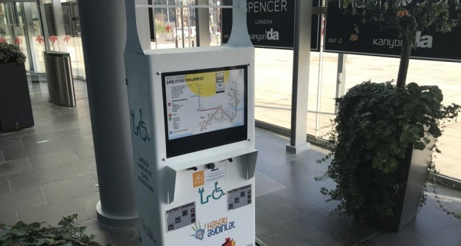 Akülü sandalye şarj istasyonu sayısı artıyor