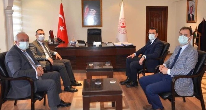 Üzümlü protokolü ve hâkim, savcılardan Kaymakam Çelik’e ziyaret