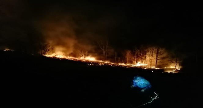 Tokat’ta örtü yangını