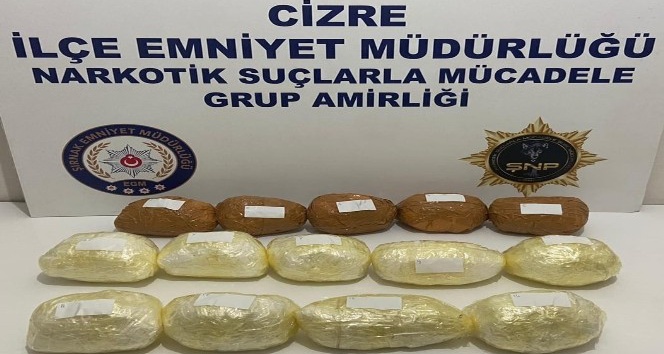Şırnak’ta 7 kilogram metamfetamin ele geçirildi
