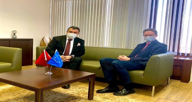 Ardahan Belediye Başkanı Faruk Demir, AB Türkiye Delegasyonu yeni başkanı Büyükelçi Landrut’u ziyaret etti