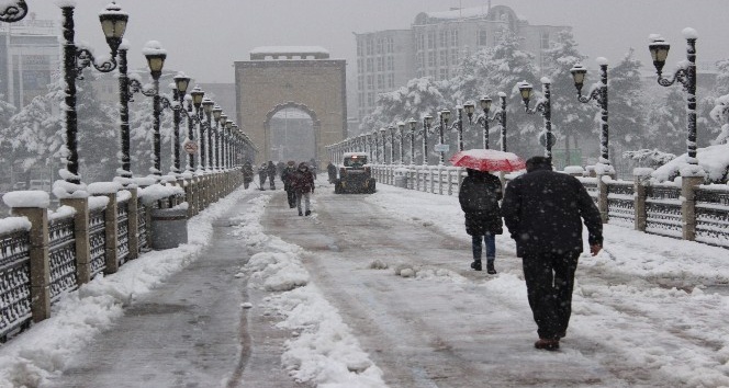 Çarşamba’dan kar manzaraları