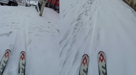 Markete kayarak gitti