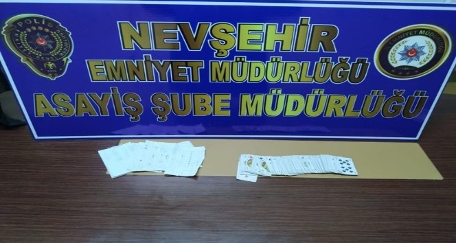 Nevşehir’de kumar oynanan dernek basıldı