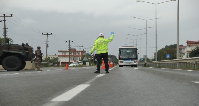Ordu’da bir haftada 10 bin araç denetlendi