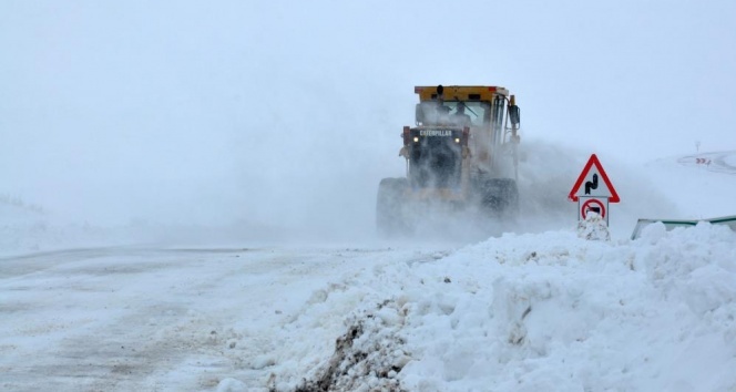 Kars Çıldır yolunda tipi geçit vermiyor