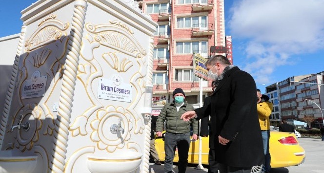 Burdur Belediyesi’nden gönülleri ısıtan proje: İkram çeşmesi