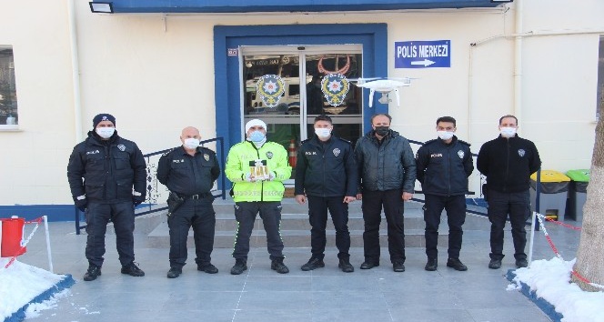 Çan’da drone ile denetim