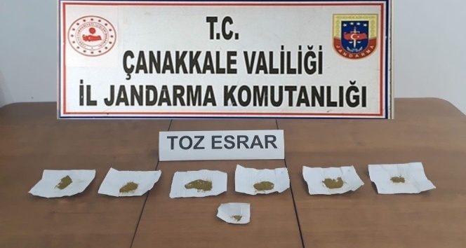 Çanakkale’de uyuşturucu operasyonu: 1 tutuklama