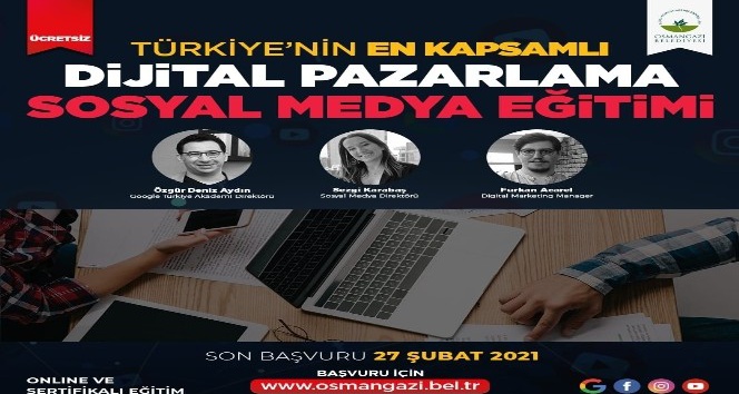 Dijital Pazarlama ve Sosyal Medya Eğitimi’ne rekor başvuru