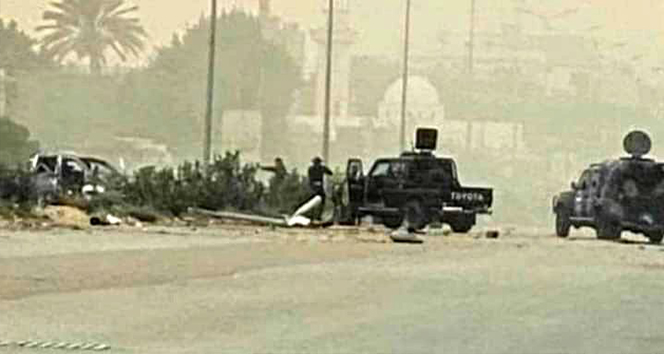 Libya’da UHM İçişleri Bakanı Başağa’ya yapılan suikast girişimine ait görüntüler ortaya çıktı