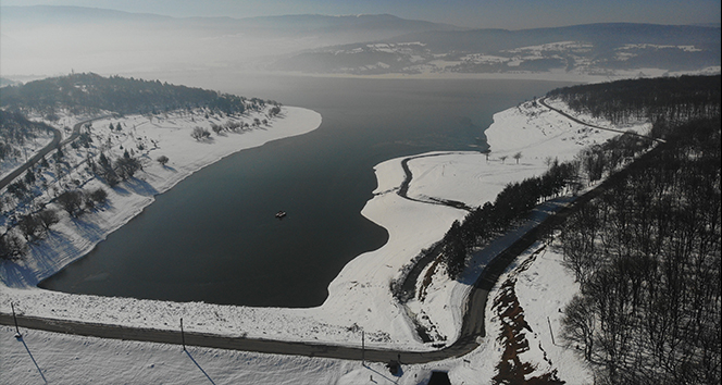 Bolu’da kar yağışı barajlardaki su seviyesini yükseltti