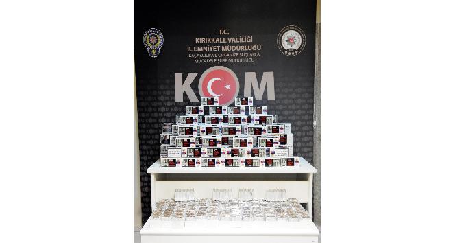 Kırıkkale’de kaçak tütün operasyonu: 29 bin 500 makaron ele geçirildi