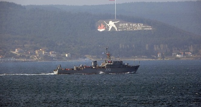 Rus savaş gemisi ‘Valentin Pikul’ Çanakkale Boğazı’ndan geçti
