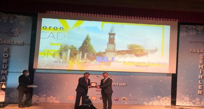 Bilecik Belediyesi ’Korona ile Mücadele Özel Ödülü’ne layık görüldü