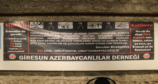 Giresun Azerbaycanlılar Derneği "Hocalı Katliamı" kurbanlarını andı