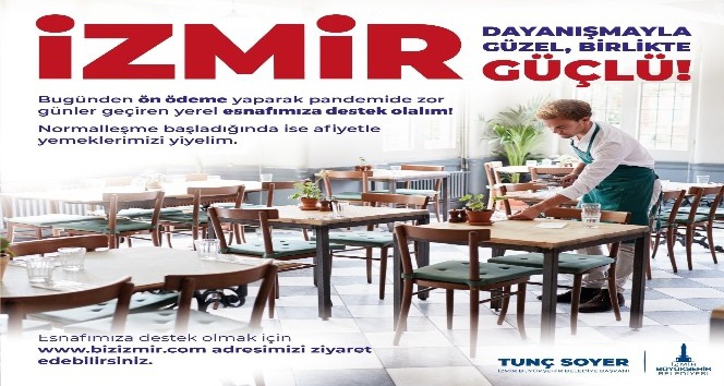 İzmir’de esnafla dayanışma için ön ödeme kampanyası başlıyor