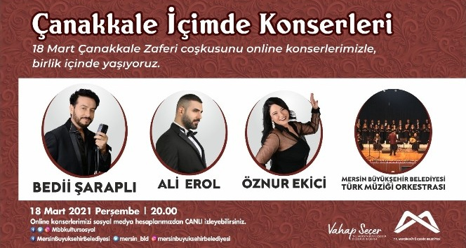 Mersin Büyükşehir Belediyesi, online konserlerle evlere konuk oluyor