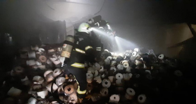 Kahramanmaraş&#039;ta tekstil fabrikasında yangın