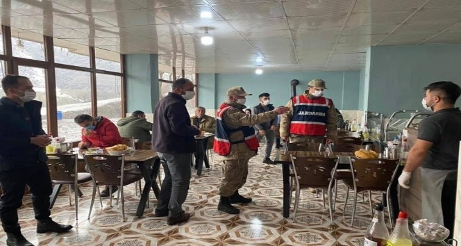 Uludere’de korona virüs denetimi