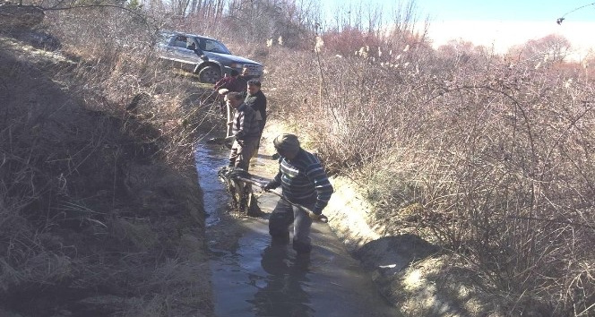 Hisarcık’ta sulama kanalı temizliği başlatıldı