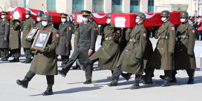 11 şehidimiz Elazığ’dan törenle Ankara’ya uğurlandı