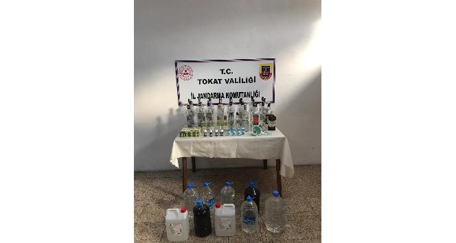 Tokat’ta jandarmadan kaçak alkol operasyonu