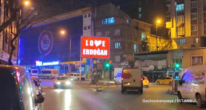 Gaziosmanpaşa Belediyesi’nden ’Stop Erdoğan’a yanıt: ’Love Erdoğan’