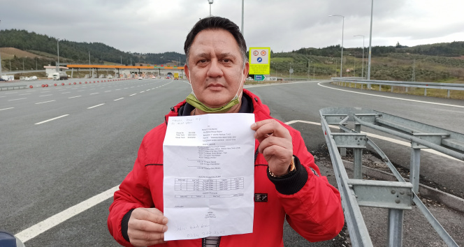 Otoyol geçiş ücretini ödemeyi unutunca icralık oldu