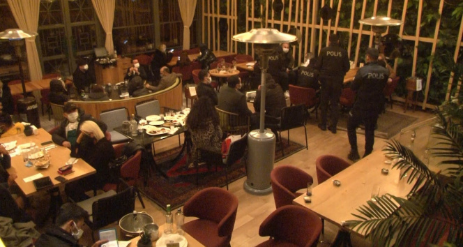 Nişantaşı'nda korona virüse rağmen gece açık olan ünlü restorana polis baskını